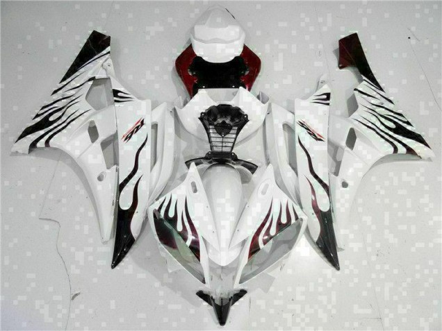 06-07 Weiß Yamaha YZF R6 Motorrad Verkleidung 06-07 Weiß Yamaha YZF R6 Motorrad Verkleidung