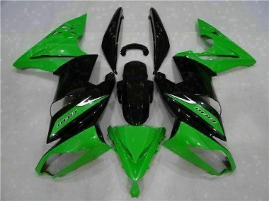 06-08 Grün Schwarz Kawasaki EX650 Motorrad Verkleidungen