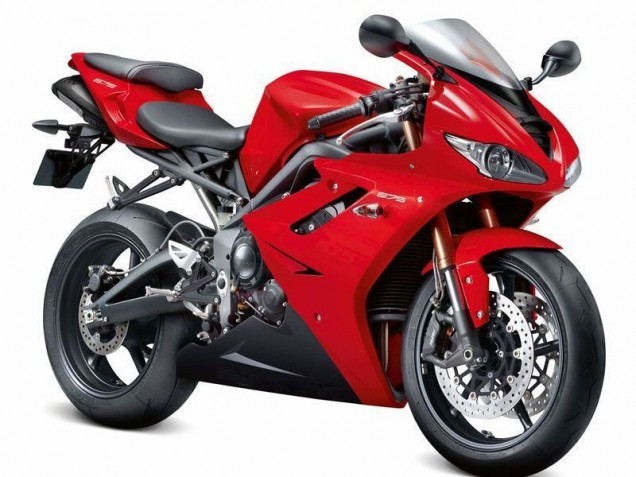 06-08 Rot Schwarz Triumph Daytona 675 Triple Motorrad Verkleidung 06-08 Rot Schwarz Triumph Daytona 675 Triple Motorrad Verkleidung