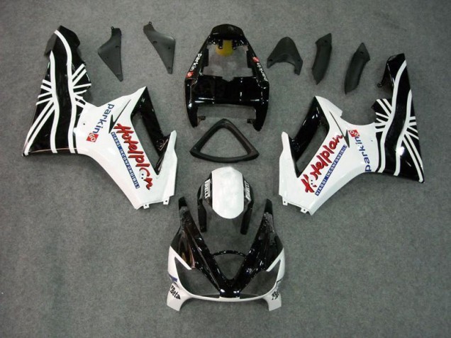 06-08 Schwarz Weiß Triumph Daytona 675 Triple Motorrad Verkleidung 06-08 Schwarz Weiß Triumph Daytona 675 Triple Motorrad Verkleidung