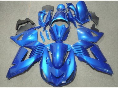 06-11 Blau Kawasaki ZX14R ZZR1400 Motorrad Verkleidung