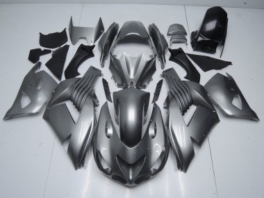 06-11 Glänzend Grau Kawasaki ZX14R ZZR1400 Motorrad Verkleidung