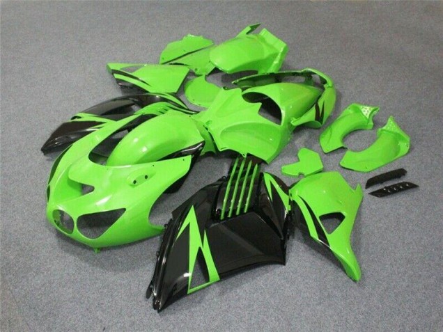 06-11 Grün Schwarz Kawasaki ZX14R ZZR1400 Motorrad Verkleidung 06-11 Grün Schwarz Kawasaki ZX14R ZZR1400 Motorrad Verkleidung