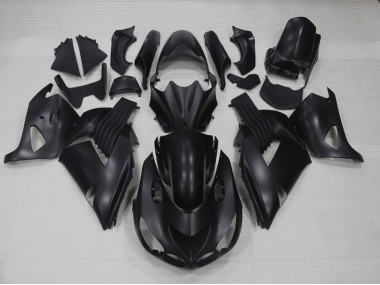 06-11 Matt Schwarz Kawasaki ZX14R ZZR1400 Motorrad Verkleidungen