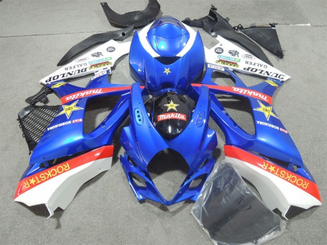 07-08 Blau Rockstar Suzuki GSXR 1000 Motorrad Verkleidung 07-08 Blau Rockstar Suzuki GSXR 1000 Motorrad Verkleidung