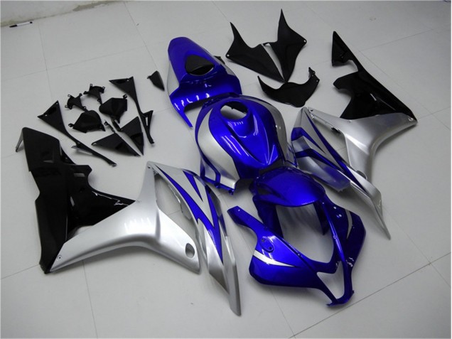 07-08 Blau Silber Schwarz Honda CBR600RR Motorrad Verkleidung 07-08 Blau Silber Schwarz Honda CBR600RR Motorrad Verkleidung