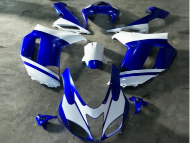 07-08 Blau Weiß Kawasaki ZX6R Motorrad Verkleidung