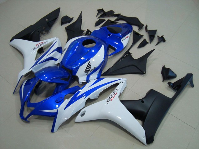 07-08 Blau Weiß Matt Schwarz Honda CBR600RR Motorrad Verkleidung 07-08 Blau Weiß Matt Schwarz Honda CBR600RR Motorrad Verkleidung