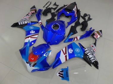 07-08 Blau Weiß Schwarz Aufkleber Yamaha YZF R1 Motorrad Verkleidung