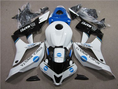 07-08 Blau Weiß Schwarz Konica Minolta MAPEI Honda CBR600RR Motorrad Verkleidung