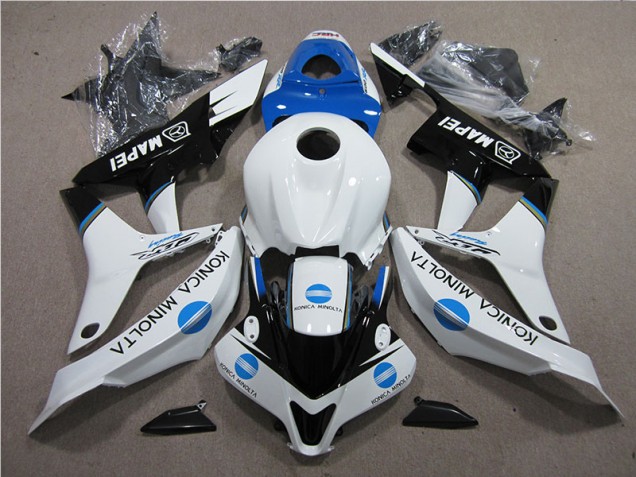 07-08 Blau Weiß Schwarz Konica Minolta MAPEI Honda CBR600RR Motorrad Verkleidung 07-08 Blau Weiß Schwarz Konica Minolta MAPEI Honda CBR600RR Motorrad Verkleidung