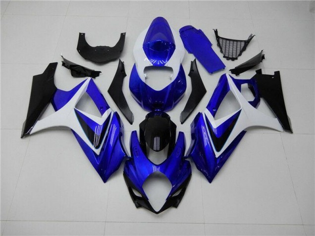 07-08 Blau Weiß Schwarz Suzuki GSXR 1000 Motorrad Verkleidung 07-08 Blau Weiß Schwarz Suzuki GSXR 1000 Motorrad Verkleidung