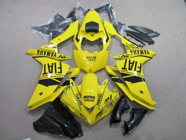 07-08 Gelb Schwarz Motul Fiat Yamaha YZF R1 Motorrad Verkleidung