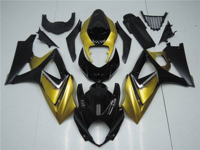 07-08 Gold Schwarz Suzuki GSXR 1000 Motorrad Verkleidungen 07-08 Gold Schwarz Suzuki GSXR 1000 Motorrad Verkleidungen