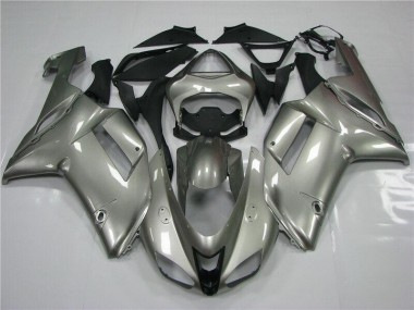 07-08 Grau Kawasaki ZX6R Motorrad Verkleidung