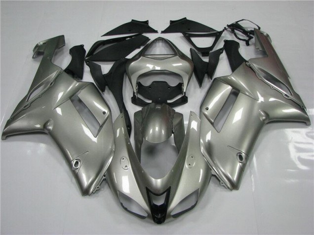 07-08 Grau Kawasaki ZX6R Motorrad Verkleidung