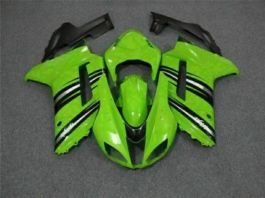 07-08 Grün Schwarz Kawasaki ZX6R Motorrad Verkleidung