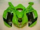 07-08 Grün Schwarzer Dunlop Kawasaki ZX6R Motorrad Verkleidung 07-08 Grün Schwarzer Dunlop Kawasaki ZX6R Motorrad Verkleidung