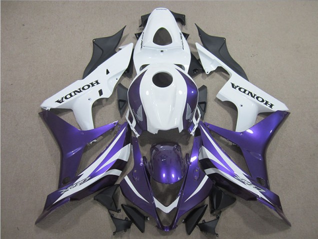 07-08 Lila Weiß Honda CBR600RR Motorrad Verkleidung 07-08 Lila Weiß Honda CBR600RR Motorrad Verkleidung