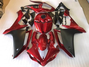 07-08 Matt Schwarz Rot Yamaha YZF R1 Motorrad Verkleidungen
