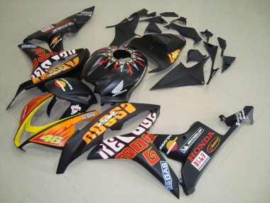 07-08 Matt Schwarzer Rossi Honda CBR600RR Motorrad Verkleidung