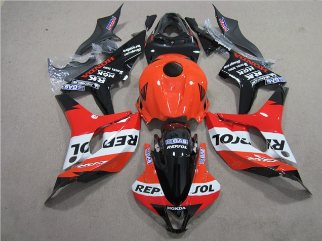 07-08 Orange Schwarz Repsol Honda CBR600RR Motorrad Verkleidung 07-08 Orange Schwarz Repsol Honda CBR600RR Motorrad Verkleidung