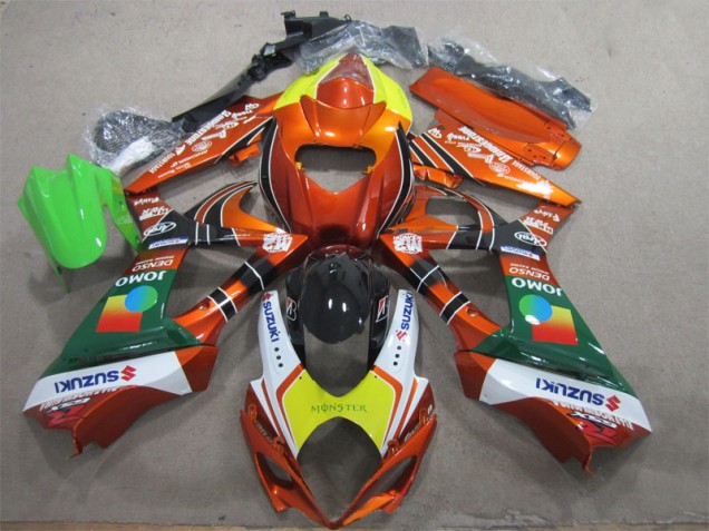 07-08 Orangegelbes Monster Suzuki GSXR 1000 Motorrad Verkleidung 07-08 Orangegelbes Monster Suzuki GSXR 1000 Motorrad Verkleidung