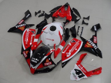 07-08 Rot Schwarz Aufkleber Yamaha YZF R1 Motorrad Verkleidung