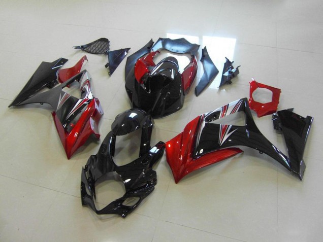 07-08 Rot Schwarz Kein Aufkleber Suzuki GSXR 1000 Motorrad Verkleidung 07-08 Rot Schwarz Kein Aufkleber Suzuki GSXR 1000 Motorrad Verkleidung