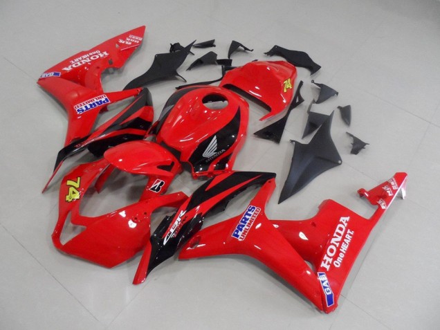 07-08 Rot Schwarz Rennen Honda CBR600RR Motorrad Verkleidung 07-08 Rot Schwarz Rennen Honda CBR600RR Motorrad Verkleidung