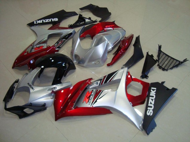 07-08 Rot Schwarz Silber Suzuki GSXR 1000 Motorrad Verkleidung 07-08 Rot Schwarz Silber Suzuki GSXR 1000 Motorrad Verkleidung