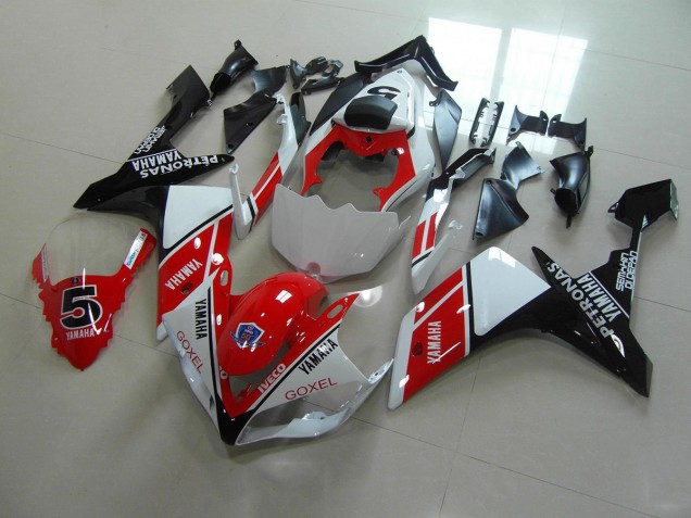 07-08 Rot Weiß Aufkleber Yamaha YZF R1 Motorrad Verkleidung