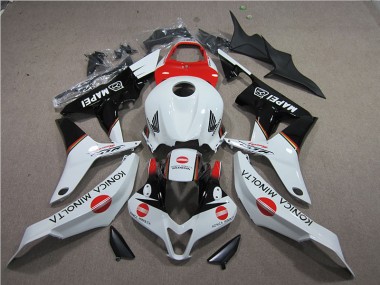 07-08 Rot Weiß Schwarz Konica Minolta MAPEI Honda CBR600RR Motorrad Verkleidung