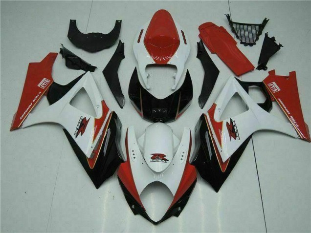 07-08 Rot Weiß Suzuki GSXR 1000 Motorrad Verkleidungen 07-08 Rot Weiß Suzuki GSXR 1000 Motorrad Verkleidungen