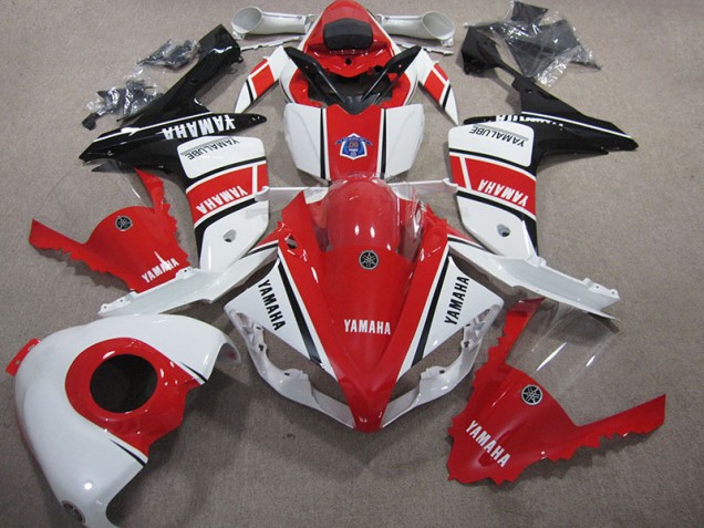 07-08 Rot Weiß Yamaha YZF R1 Motorrad Verkleidung