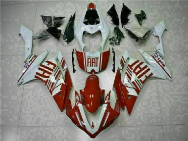 07-08 Rot Weiß Yamaha YZF R1 Motorrad Verkleidungen