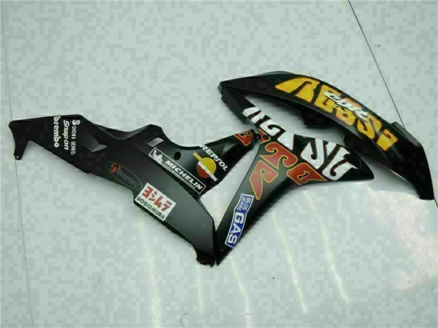07-08 Schwarz Gelb Repsol 46 Honda CBR600RR Motorrad Verkleidung 07-08 Schwarz Gelb Repsol 46 Honda CBR600RR Motorrad Verkleidung