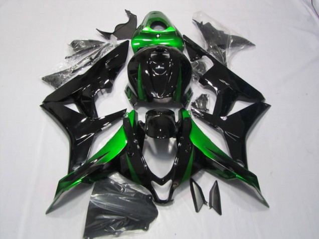 07-08 Schwarz Grün Honda CBR600RR Motorrad Verkleidungen 07-08 Schwarz Grün Honda CBR600RR Motorrad Verkleidungen