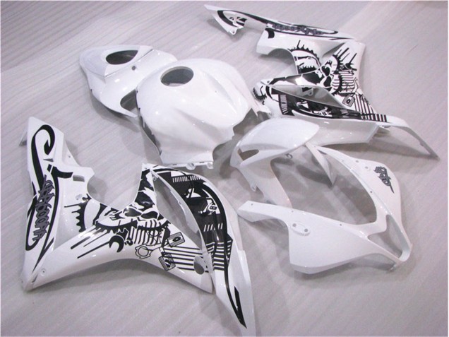 07-08 Schwarz Weiß Honda CBR600RR Motorrad Verkleidungen 07-08 Schwarz Weiß Honda CBR600RR Motorrad Verkleidungen