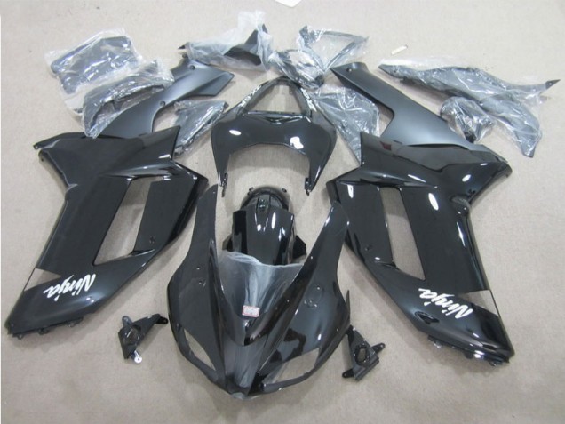 07-08 Schwarz Weiß Kawasaki ZX6R Motorrad Verkleidung 07-08 Schwarz Weiß Kawasaki ZX6R Motorrad Verkleidung