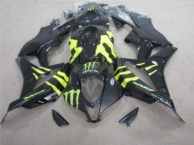 07-08 Schwarz grünes Monster Honda CBR600RR Motorrad Verkleidung 07-08 Schwarz grünes Monster Honda CBR600RR Motorrad Verkleidung