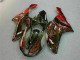 07-08 Schwarz rote Flamme Kawasaki ZX6R Motorrad Verkleidung 07-08 Schwarz rote Flamme Kawasaki ZX6R Motorrad Verkleidung