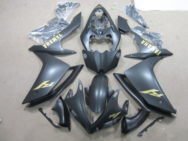 07-08 Schwarz und Gold Aufkleber Yamaha YZF R1 Motorrad Verkleidung