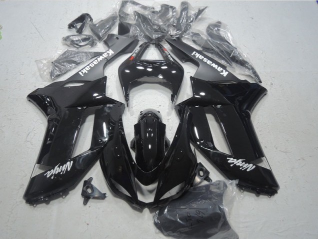 07-08 Schwarz weißer Ninja Kawasaki ZX6R Motorrad Verkleidung 07-08 Schwarz weißer Ninja Kawasaki ZX6R Motorrad Verkleidung