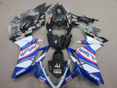 07-08 Schwarz weißes Sterilgarda Yamaha YZF R1 Motorrad Verkleidung
