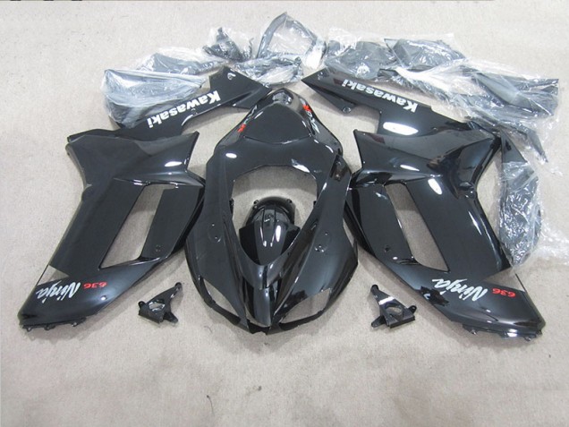07-08 Schwarzer Ninja 636 Kawasaki ZX6R Motorrad Verkleidung 07-08 Schwarzer Ninja 636 Kawasaki ZX6R Motorrad Verkleidung