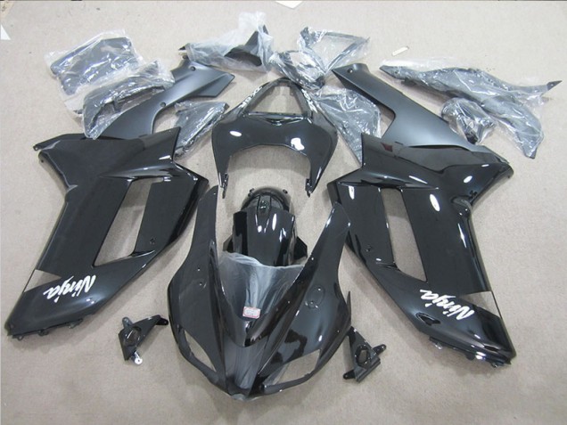 07-08 Schwarzer Ninja Kawasaki ZX6R Motorrad Verkleidung