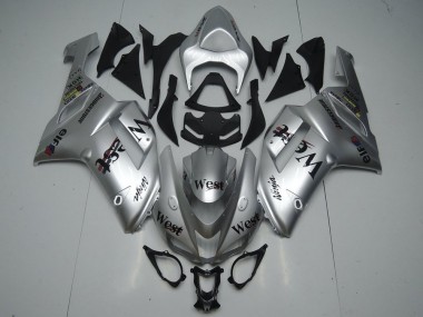 07-08 Silber West Kawasaki ZX6R Motorrad Verkleidung