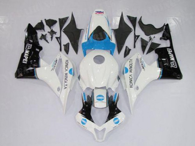 07-08 Weiß Blau Schwarz Honda CBR600RR Motorrad Verkleidung 07-08 Weiß Blau Schwarz Honda CBR600RR Motorrad Verkleidung