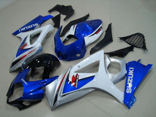 07-08 Weiß Blau Suzuki GSXR 1000 Motorrad Verkleidung